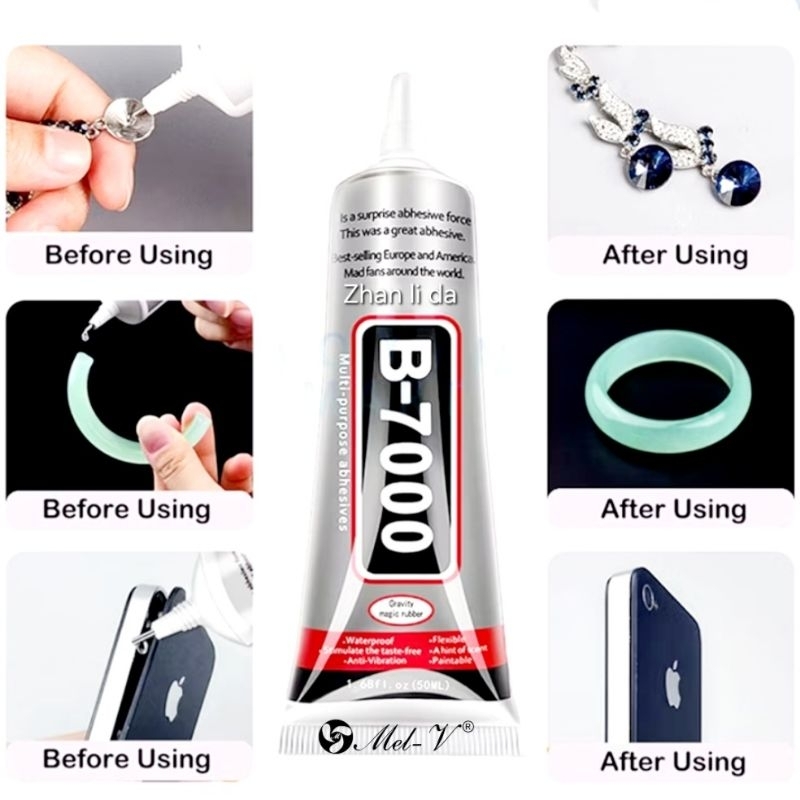 Promo Lem B-7000 Lem B7000 Multifungsi Lem B - 7000 Perekat Bening Adhesive Gel Transparan B 7000
