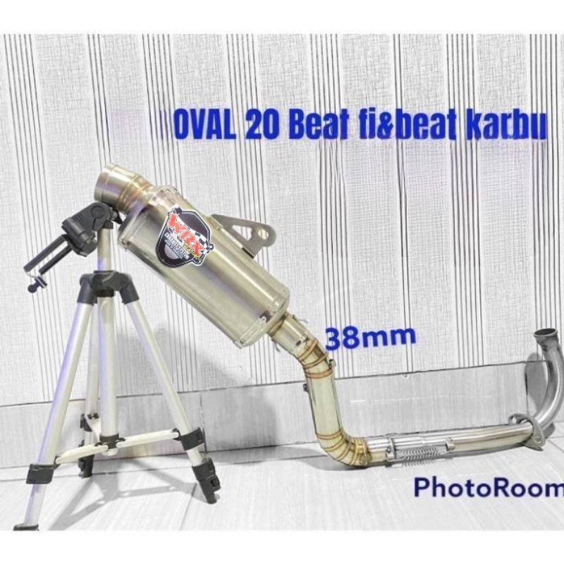 knalpot racing wrx oval inlet 38 pnp beat karbu beat fi beat esp