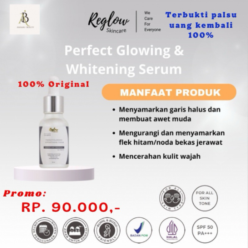 Perfect glowing whitening serum reglow/Reglow dr shindy skincare official store/reglow official stor