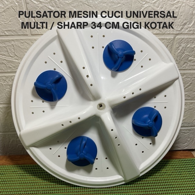 PULSATOR MESIN CUCI UNIVERSAL MULTI / SHARP 34 CM GIGI KOTAK (AS KOTAK) + BUBBLE WRAP