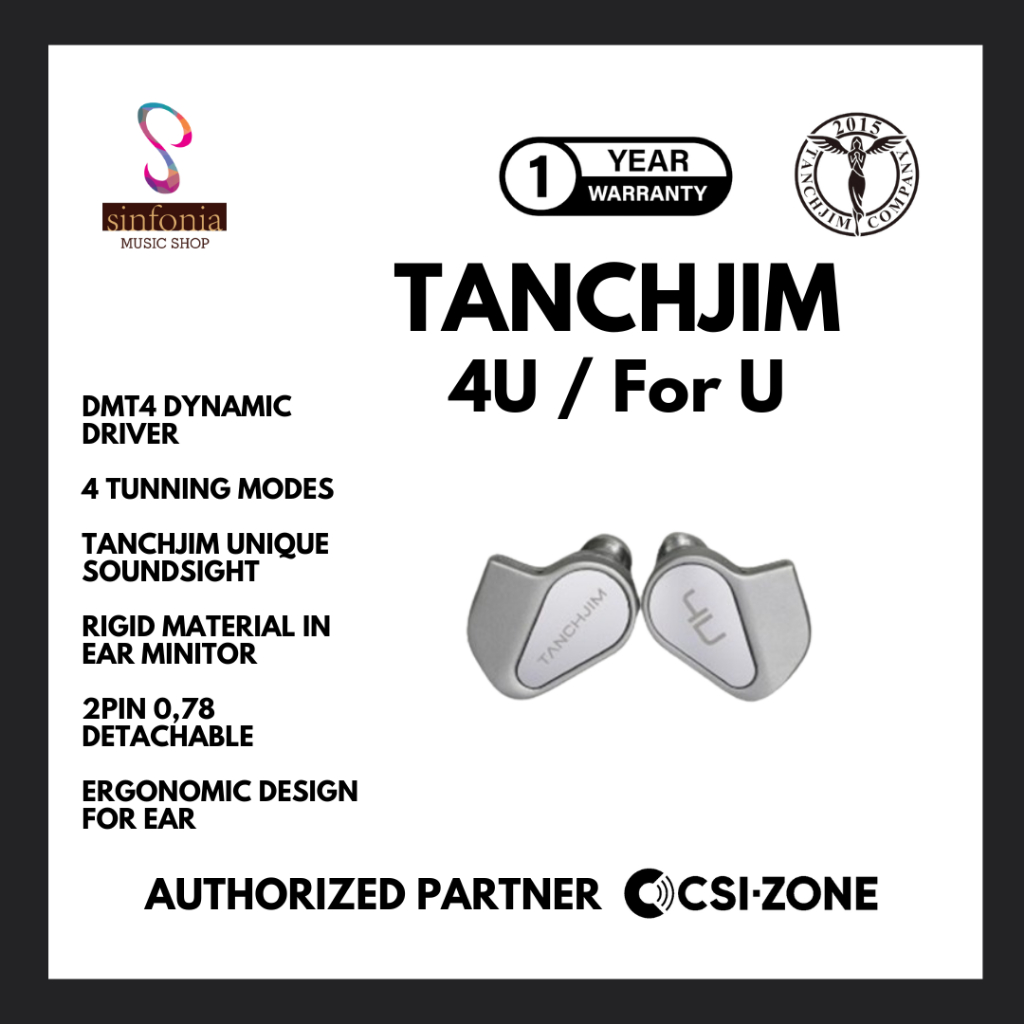 Tanchjim 4U / For U DMT4 LCP Dynamic Driver In Ear Monitor Earphone