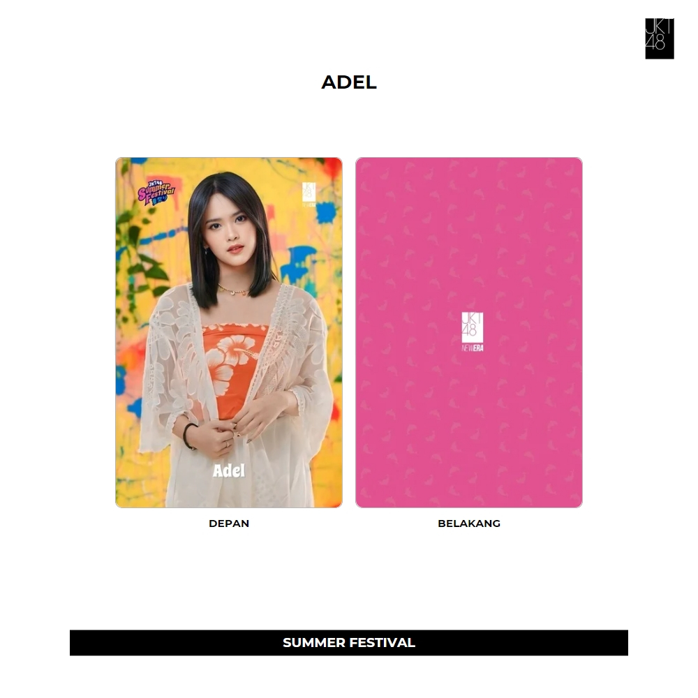 PHOTOCARD JKT48 SUMMER FESTIVAL 2SISI (HARGA 1 PCS + LAMINASI 2 SISI) WOTA JPOP CARDS IDOL UNOFFICIA