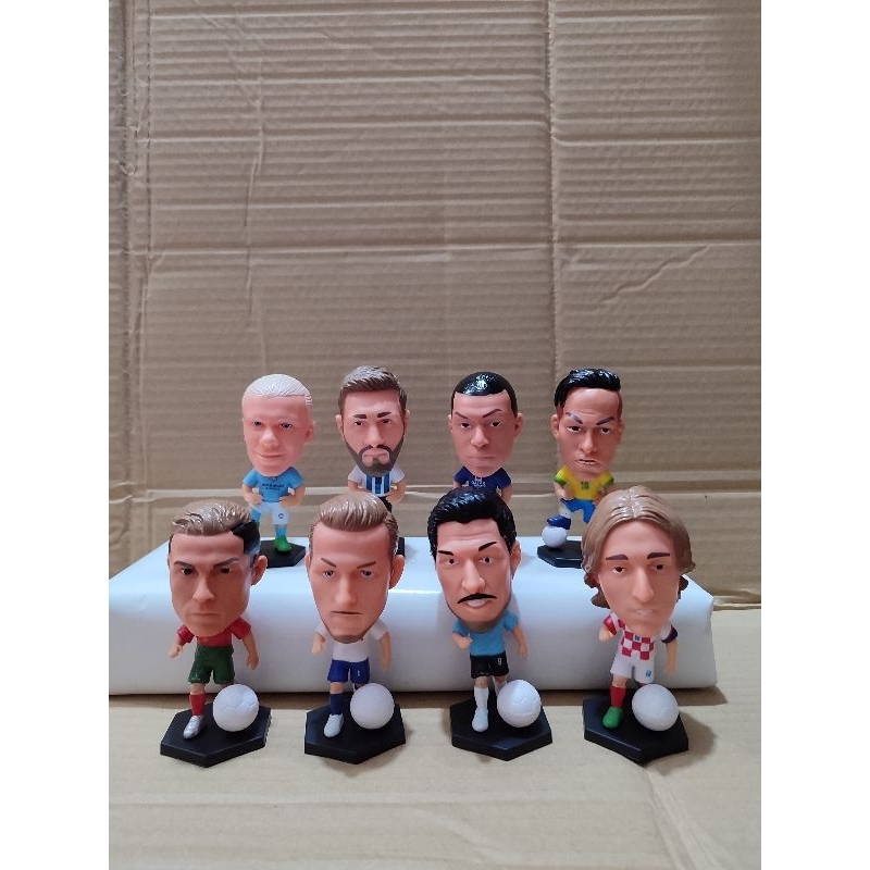 Mainan Figure Pemain Sepak bola Dunia Cristiano Ronaldo Lionel Messi