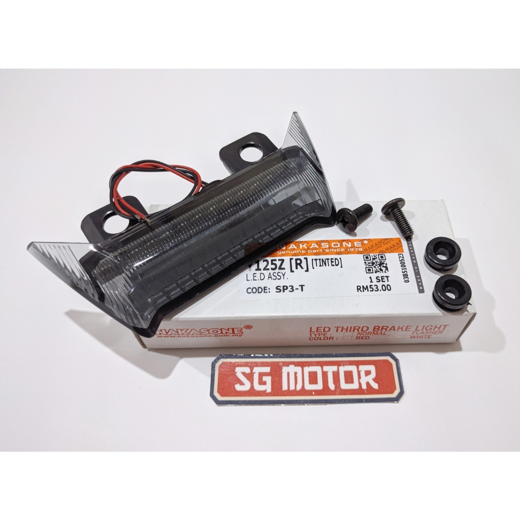 NAKASONE LAMPU BEHEL BELAKANG 125ZR. LAMPU SABIT BLK YAMAHA 125ZR WARNA MERAH
