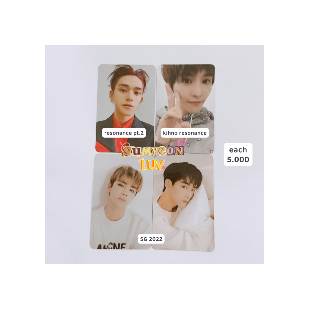READY STOK PHOTOCARD PC LUCAS YANGYANG WINWIN XIAOJUN WAYV RESONANCE SG 2022