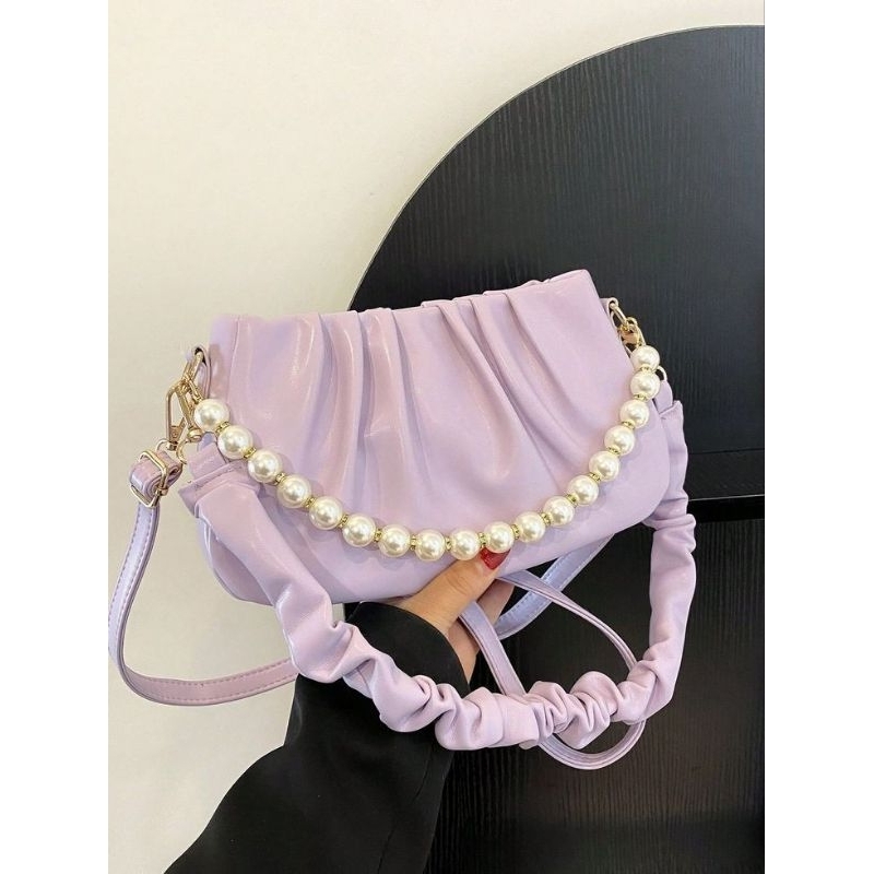Tas wanita mutiara 2 tali bahu dan selempang - tas wanita murah