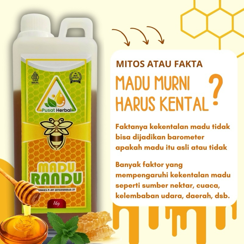 

Madu Randu Asli 1 Kg - 100% Murni - pusatherbal_02