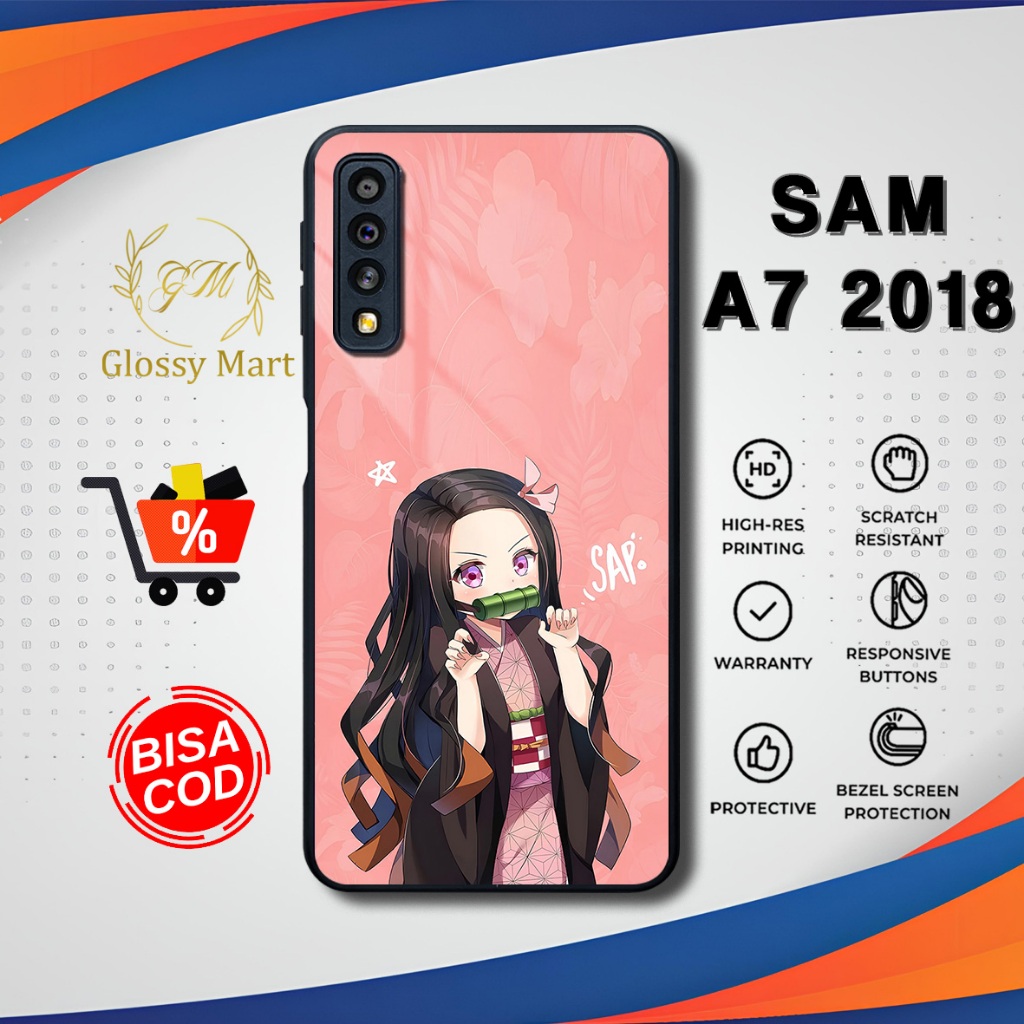 Case Samsung A7 2018 Softcase Glossy Kawai Girl Anime Casing Samsung A7 2018 Hardcase Glossy Kesing 