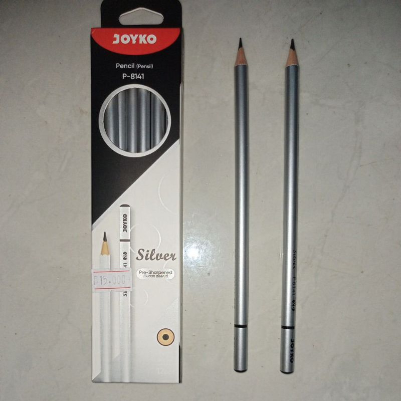 

PENSIL 2B JOYKO WARNA SILVER P-8141 DAN GOLD P-8140