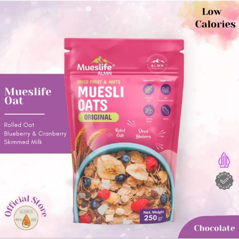 

MUESLI oats | sereal granola rolled oat mueslife | diet food | oatmeal | sarapan diet | makanan diet | snack diet