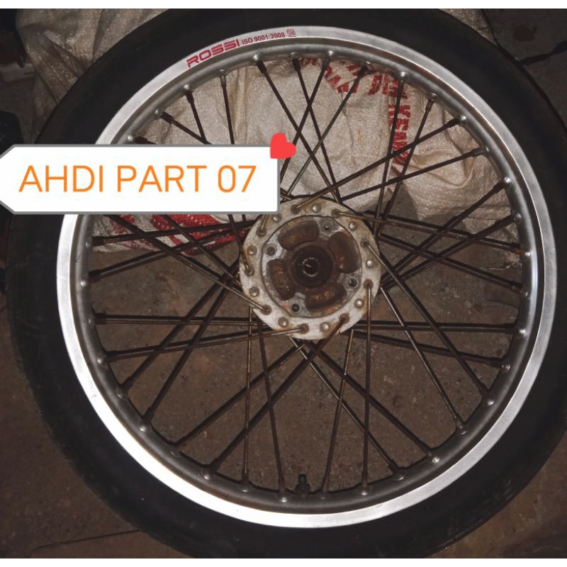 VELG DEPAN JARI JARI HONDA REVO ABS BLADE SUPRA X 125 KIRANA/COPOTAN MERK RANDOM