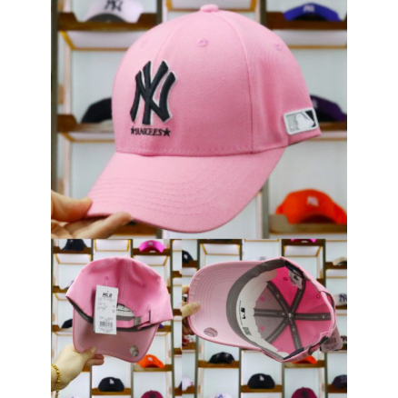 Topi NY New York Yankees MLB Major League Baseball Pink List Back Bordir Cap