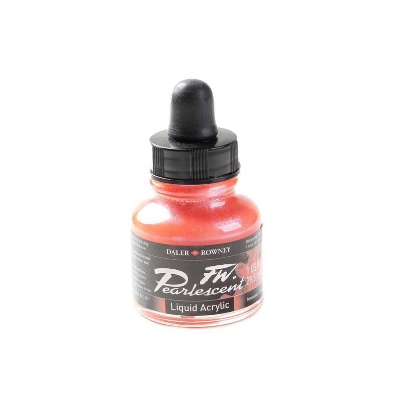 

Daler-Rowney FW Pearlescent 29.5ml Volcano Red- Cat Akrilik
