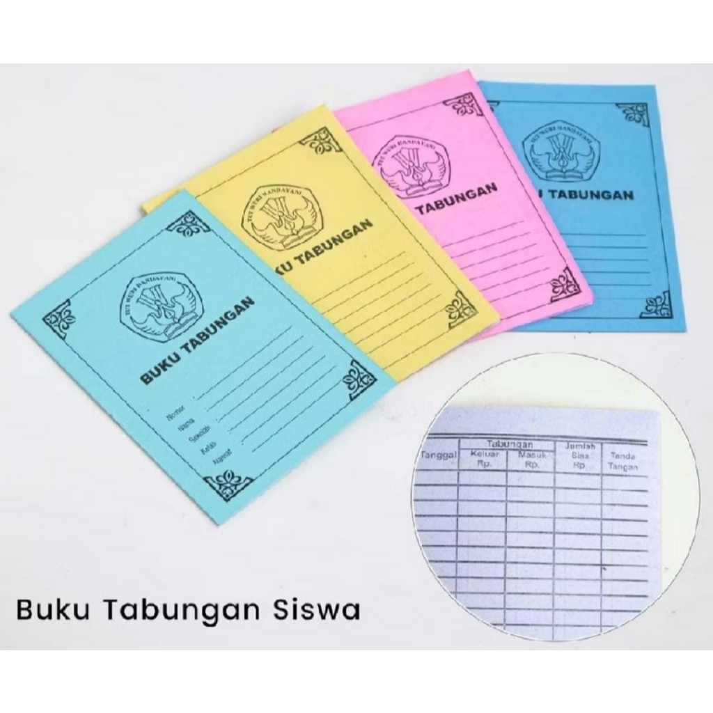 

Buku Tabungan Isi 1 Pcs / Buku Tabungan Anak Sekolah Aneka Warna