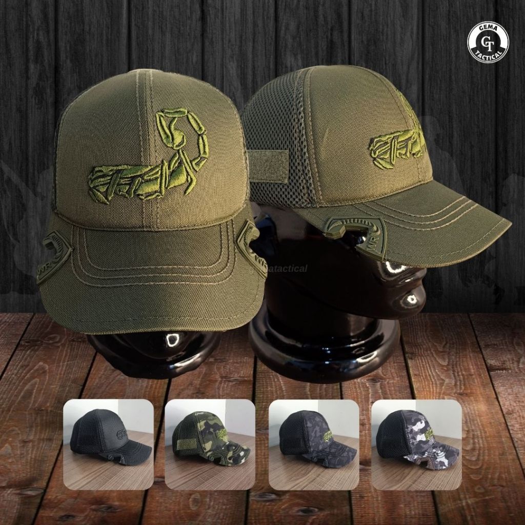 Topi Tactical Scorpio / Topi WR / Topi Pria Distro Baseball Tactical Pria Wanita Cowok Kekinian Orig