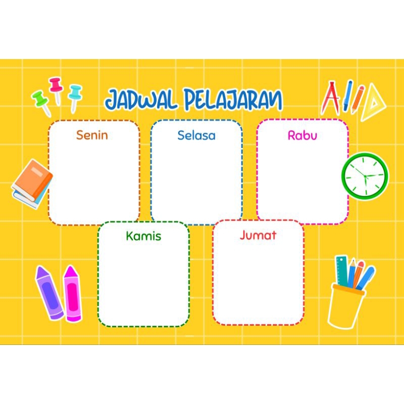 

AYB | Jadwal Pelajaran Aesthetic Murah