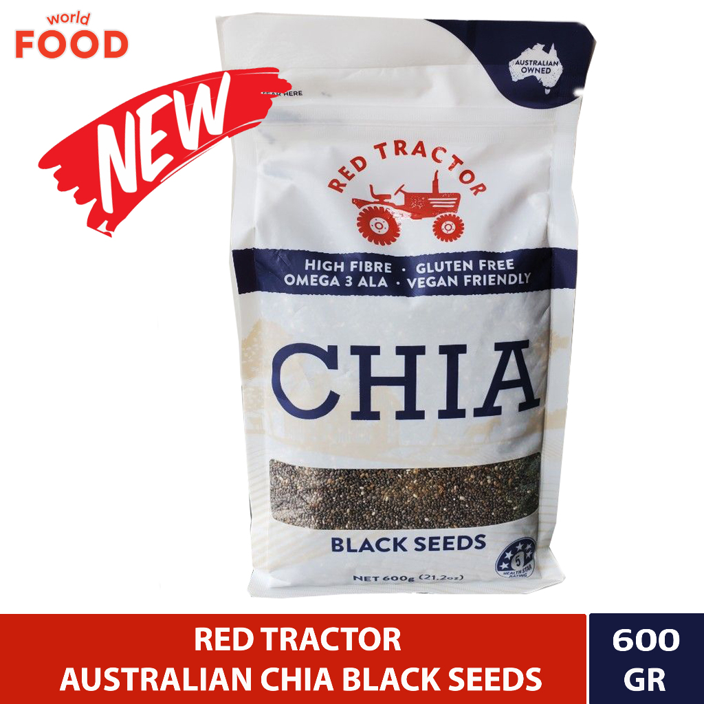 

RED TRACTOR AUSTRALIAN CHIA BLACK SEEDS 600GR