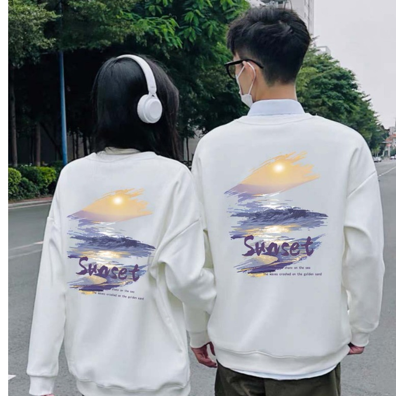 Pola matahari terbenam|switer couple|sweater couple pasangan kekinian|switer couple pasangan