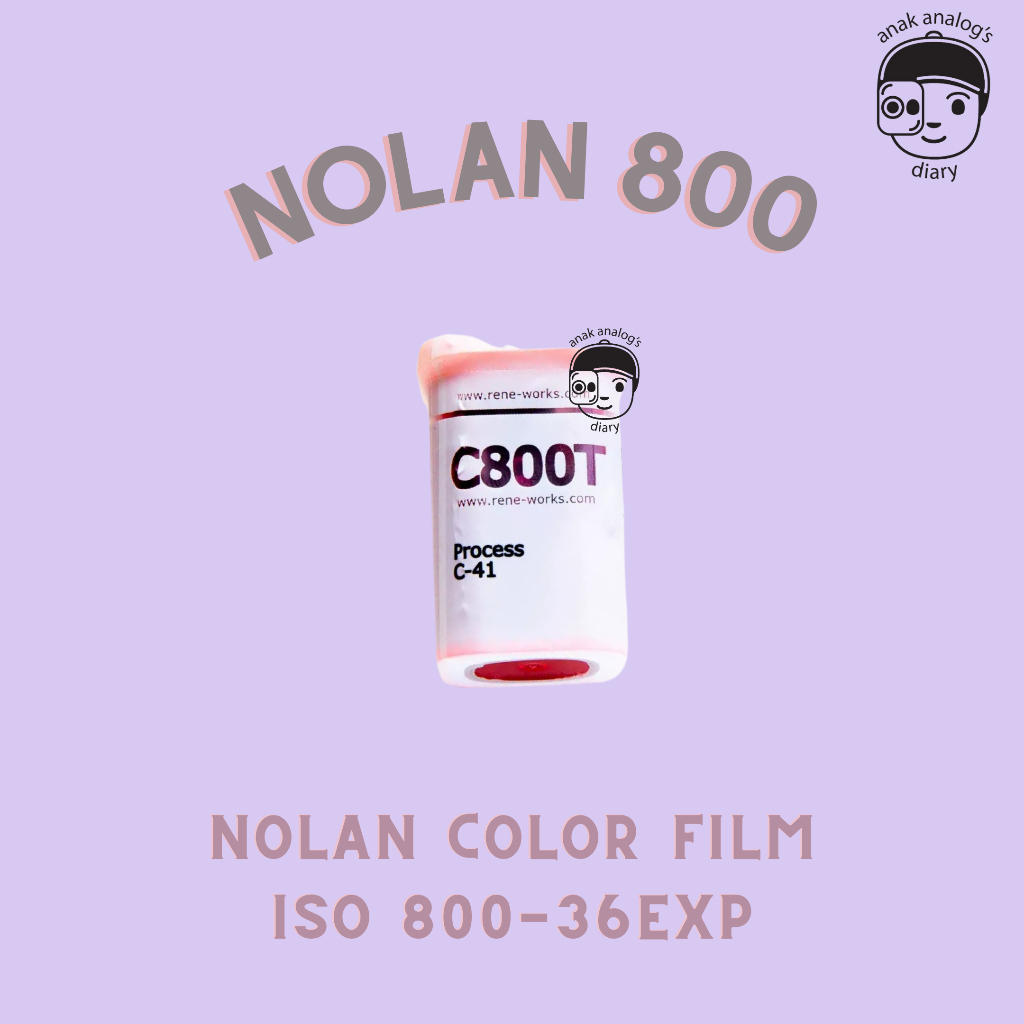 Nolan 800 Roll Film 35mm ISO 800 Color Film 36exp