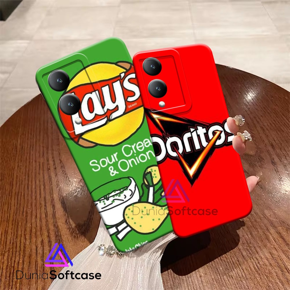 B2001 - Case Vivo y17s Terbaru motif snack - Silikon Case Lentur premium - Softcase Hardcase - Dunia