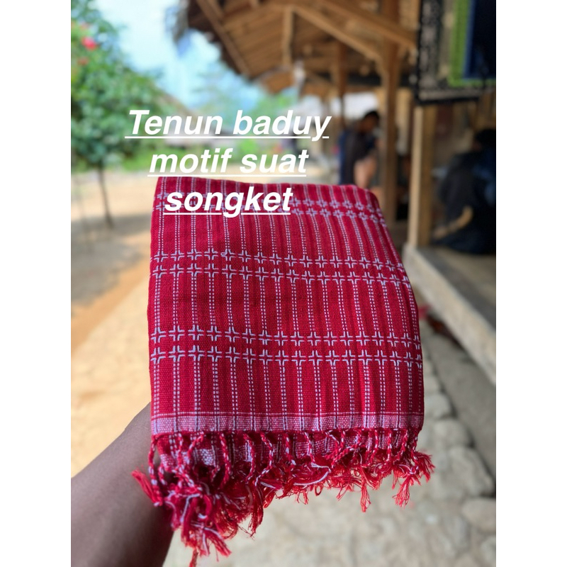 kain tenun asli suku baduy motif suat songket