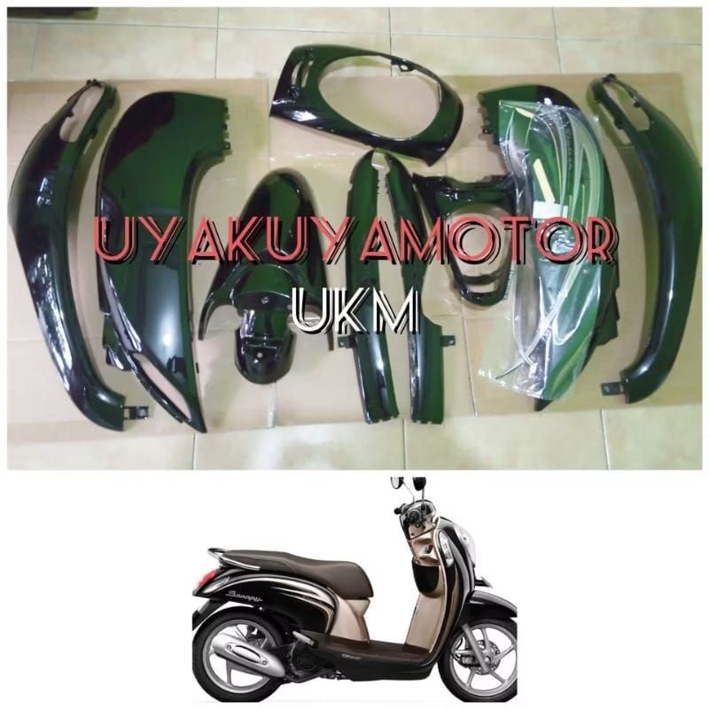 Full body halus Scoopy fi 2013-2016 hitam stylish