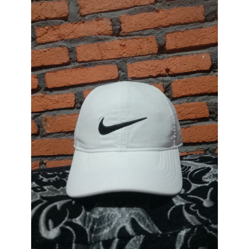 Topi Nike Dri Fit Logo centang Bordir Second Original cap Model Baseball buat casual dan olahraga Wa