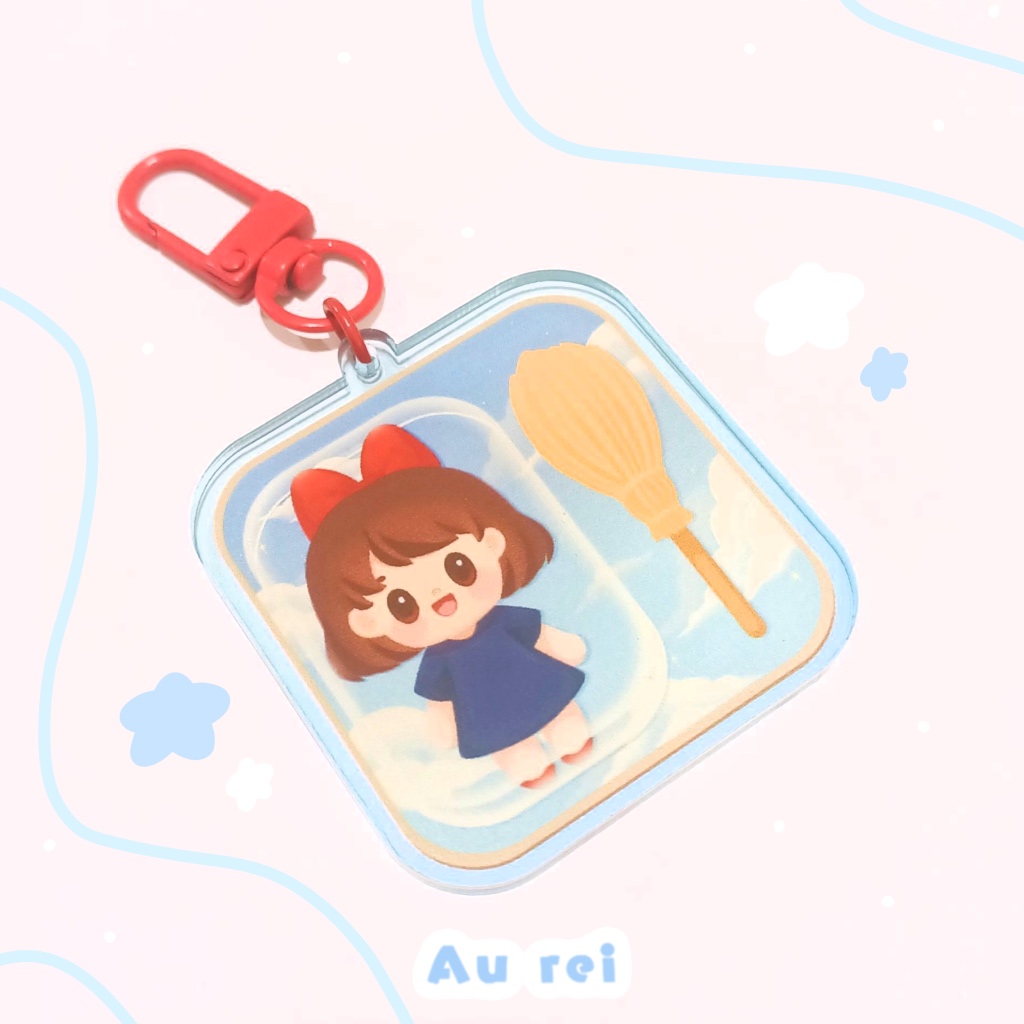 Kiki's delivery service acrylic keychain toy edition | Ghibli fan merch | by au rei