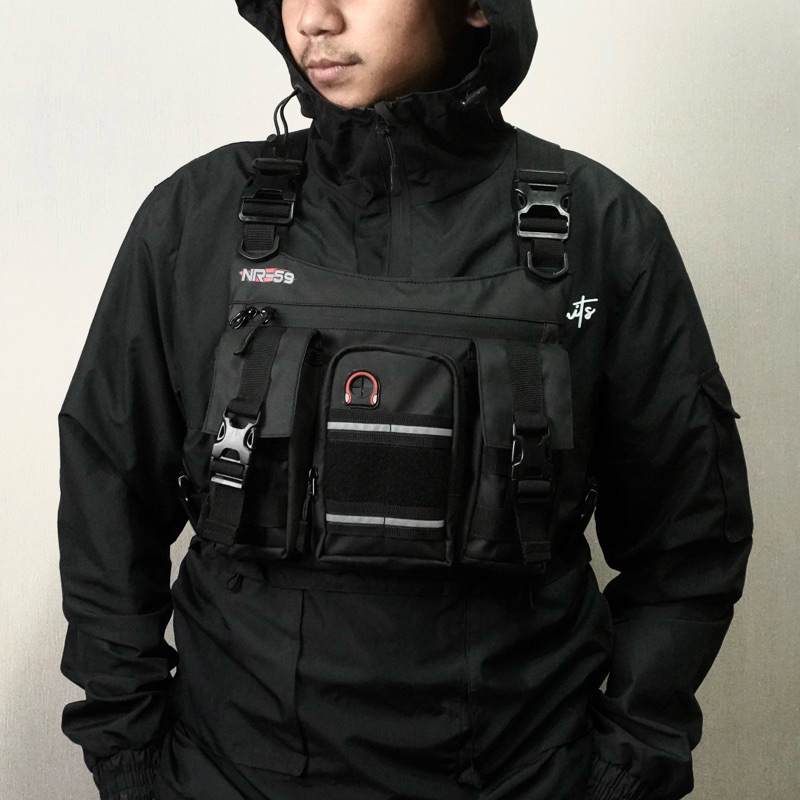 Tas dada pria waterproof Original NR-59 Three pocket