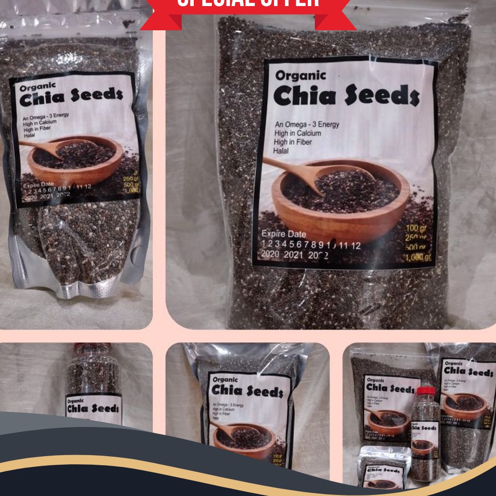 

SENSASIONAL Chia Seed Organik 1 kg JSR Zaidul Akbar
