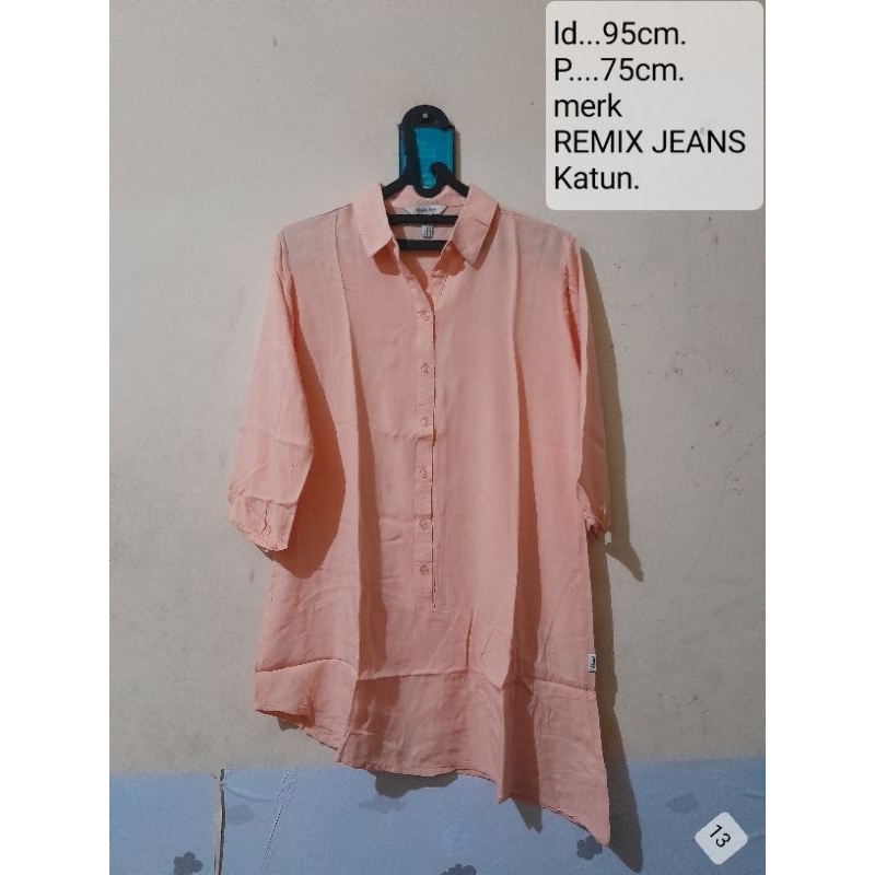 Blouse/atasan/tunik cewek merk REMIX JEANS (ld...95,P..75)