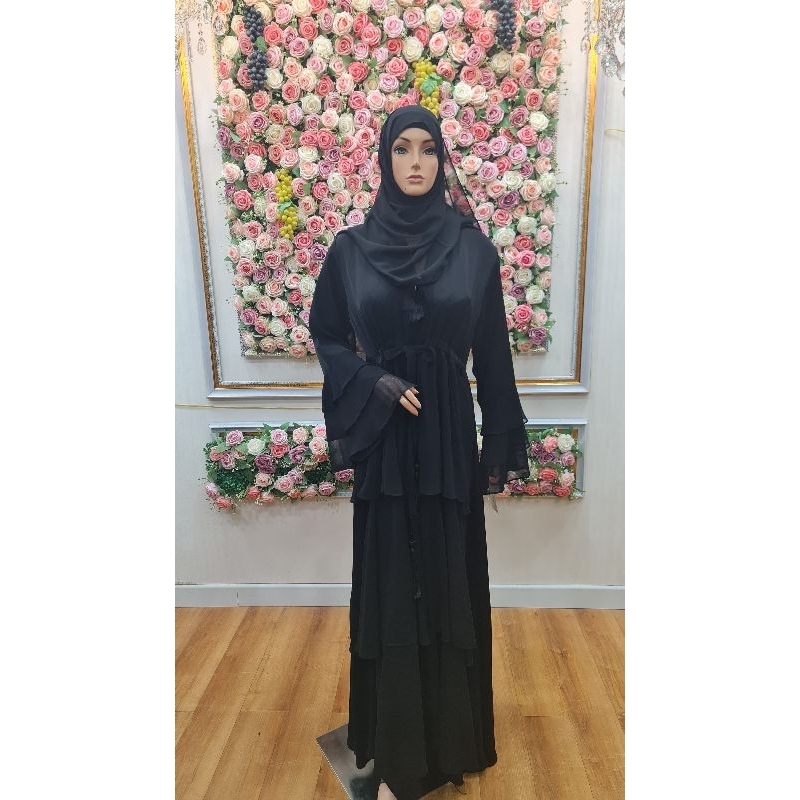 abaya mesir ori abaya mesir motif rempel undak abaya asli mesir abaya elegan abaya hitm abaya import