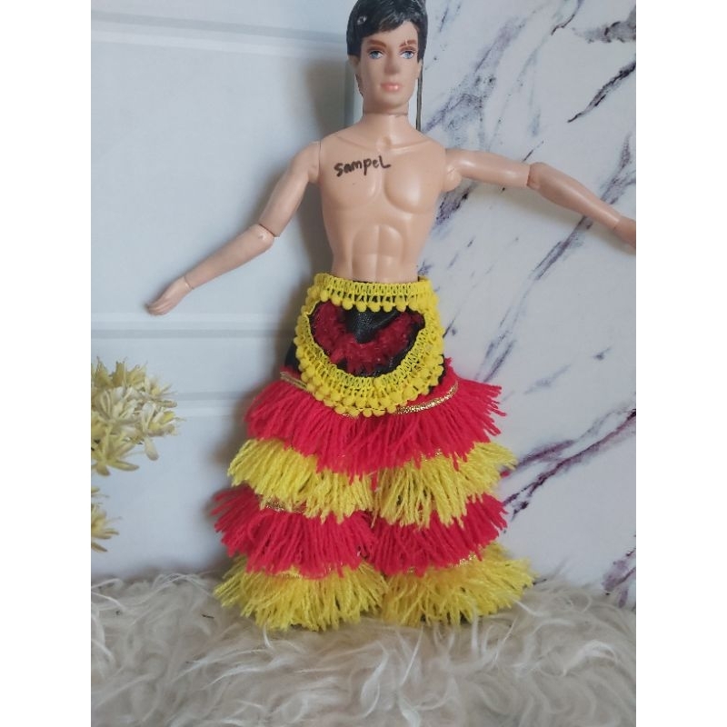 Baju barong kemul untuk boneka 30 cm