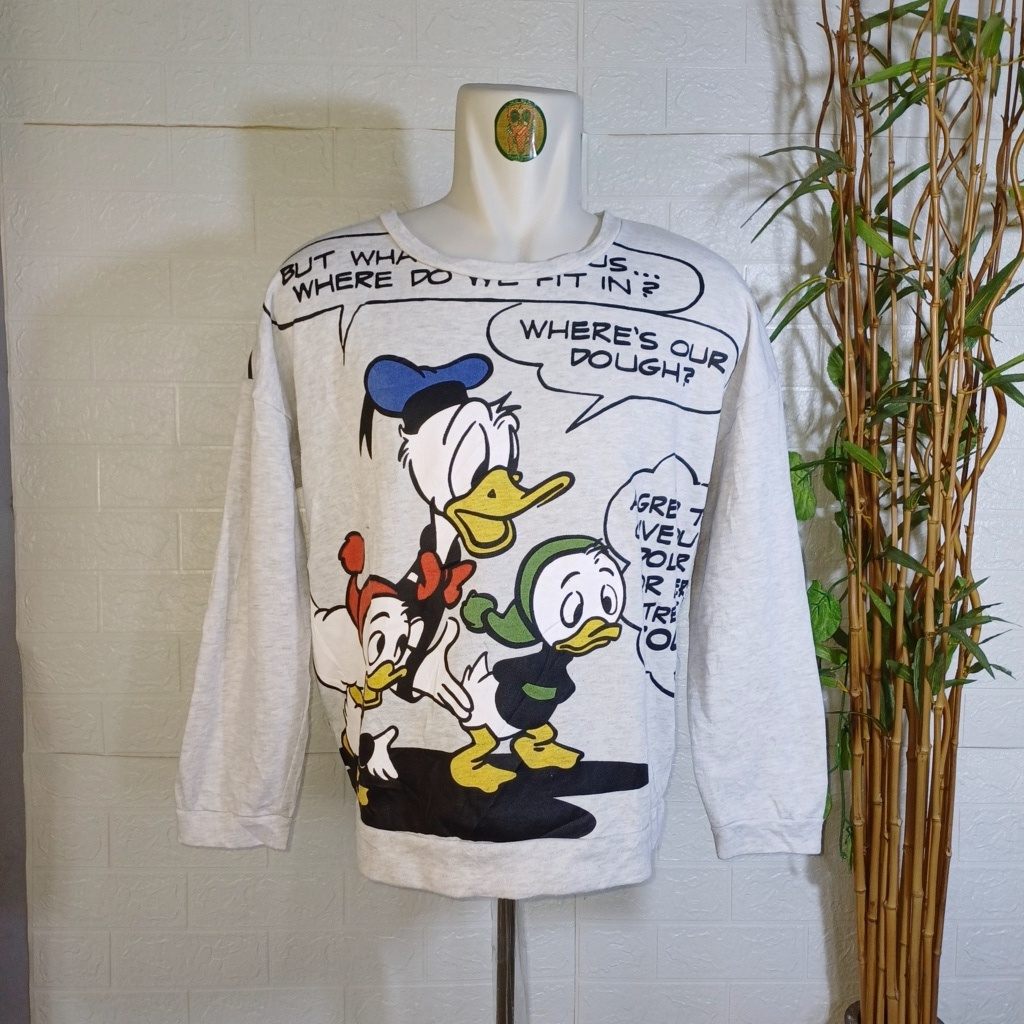 SWEATER CREWNECK DONALD DUCK DISNEY ORIGINAL, SZ M (SECOND BRANDED) ABU CN0232