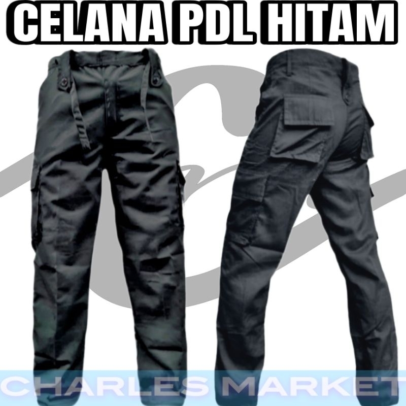 CELANA PDL HITAM PANJANG - CELANA PRIA PDL PANJANG MURAH - CELANA PDL POLOS