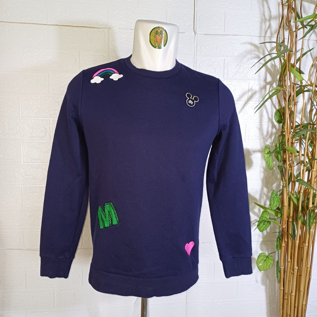 SWEATER CREWNECK MINNIE MOUSE DISNEY OFFICIAL, SIZE S (SECOND BRANDED) CN0243