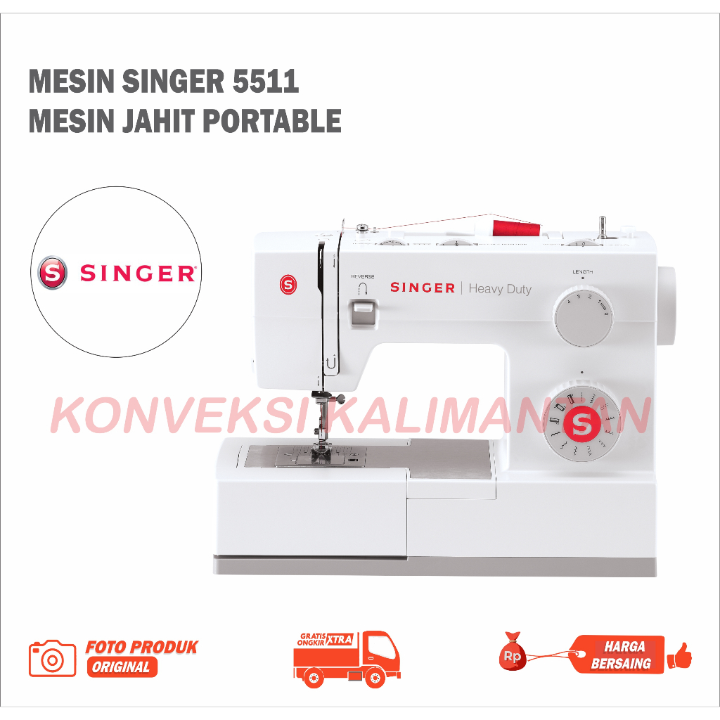 MESIN JAHIT SINGER SCHOLASTIC SERIES 5511 / MESIN JAHIT SINGER PORTABLE