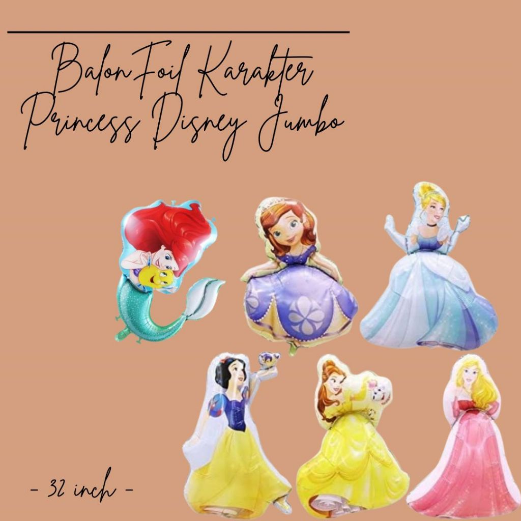 BALON FOIL KARAKTER PRINCES 32 INCH / BALON PAW PATROL / BALON SUPERHERO / BALON FOIL KARAKTER JUMBO