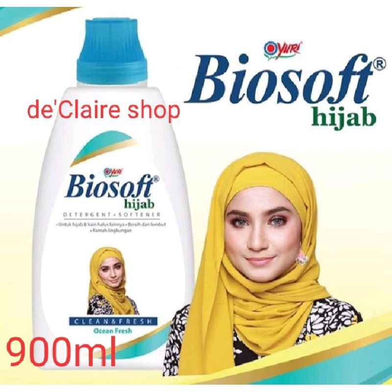 Yuri Biosoft Hijab Detergent + Softener 900ml
