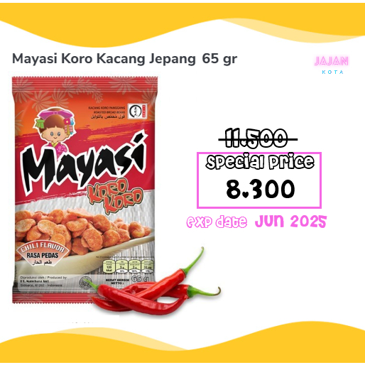 

Mayasi Kacang Koro 65 gram - Rasa Pedas