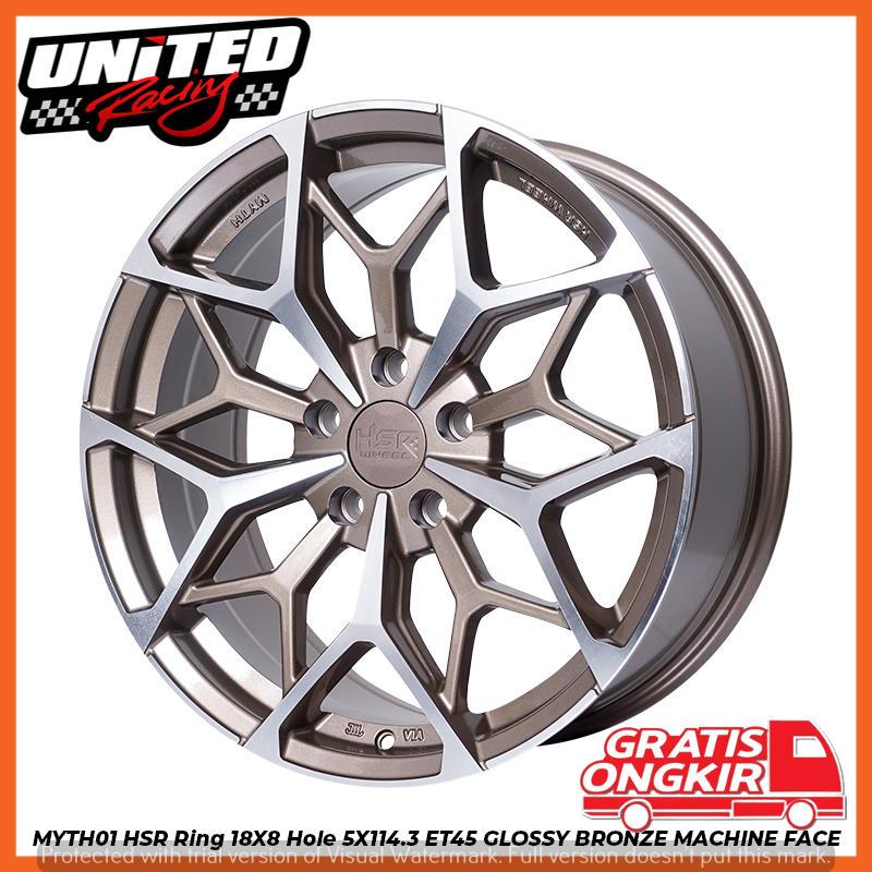 VELG RACING RING 18 MOBIL SUBARU OUTBACK WRX BYD ATTO CLOUD R18 HSR MYTH01 PELEK BRONZE POLLISH