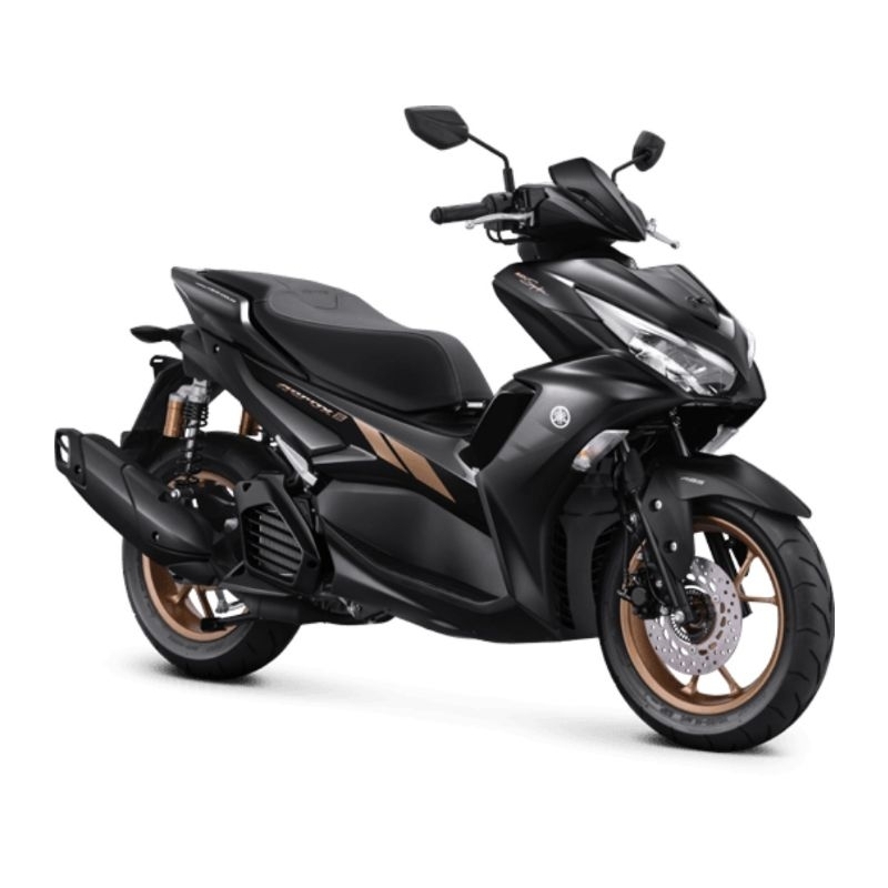 Striping Stiker Graphic Set Yamaha Aerox 155 S ABS Hitam Black Silver 2022