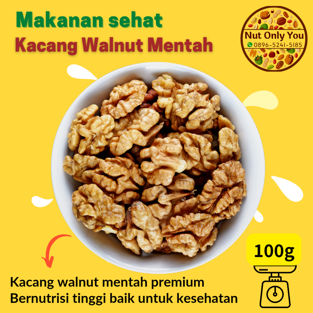 

KACANG WALNUT MENTAH PREMIUM RAW 100 gram
