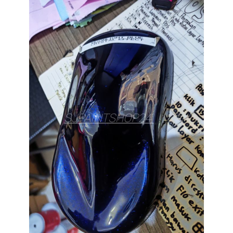 CAT PU MOONLIGHT BLUE CRYSTAL EFFECT | cat otomotif | cat motor | cat mobil | cat velk |