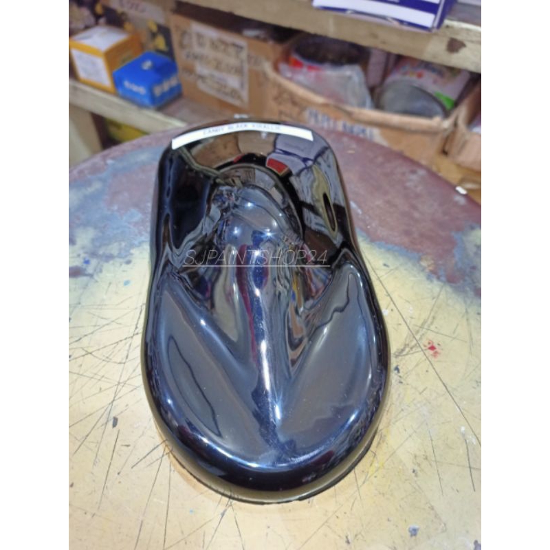 Slmn CAT PU CANDY BLACK XIRALLIC hitam metalic biru CAT OTOMOTIF MOBIL/MOTOR/VELK