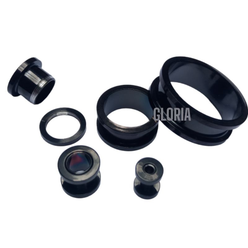 PIERCING EARPLUG HITAM / earplug/Anting plug/Anting Piercing/Pircing telinga