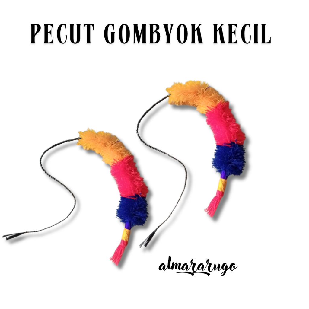 Pecut Gombyok Kecil / pecut bopo anak / cemeti / cambuk / reog / pecut / barongan