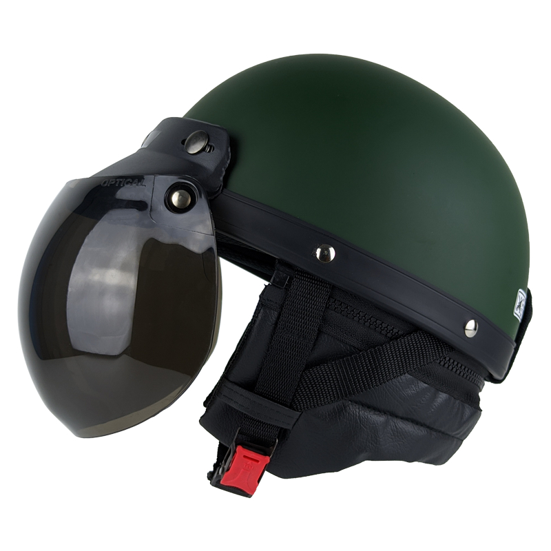 Helm Bogo Retro Chips Setengah Kepala Original Dewasa Free Aksesoris