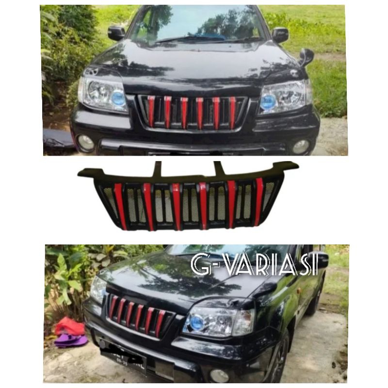 grill nissan xtrail t30 2005 +spoiler bagasi paket variasi