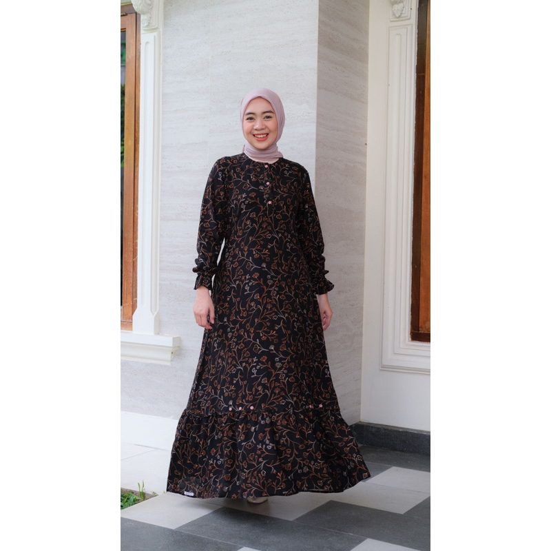 Meyra 299 Black// Gamis motif Seply/Seply Gamis